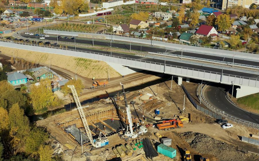 В Республике Татарстан продолжается строительство второго этапа Большого Казанского кольца